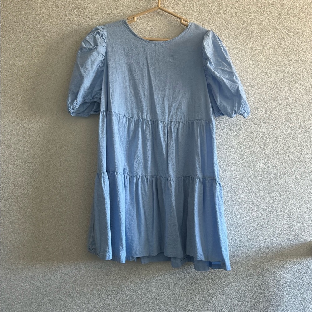 Baby blue dress